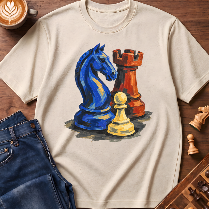 Cobalt Chess Trio T-Shirt