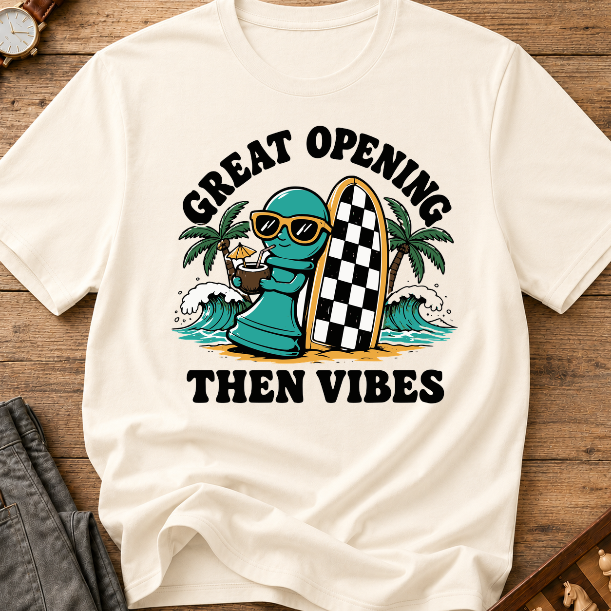 Beach Day Chess Piece T-Shirt