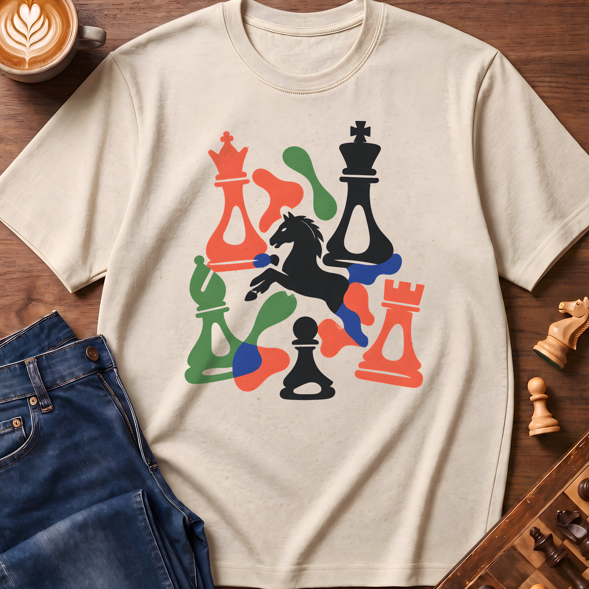 Cutout Chess Garden T-Shirt