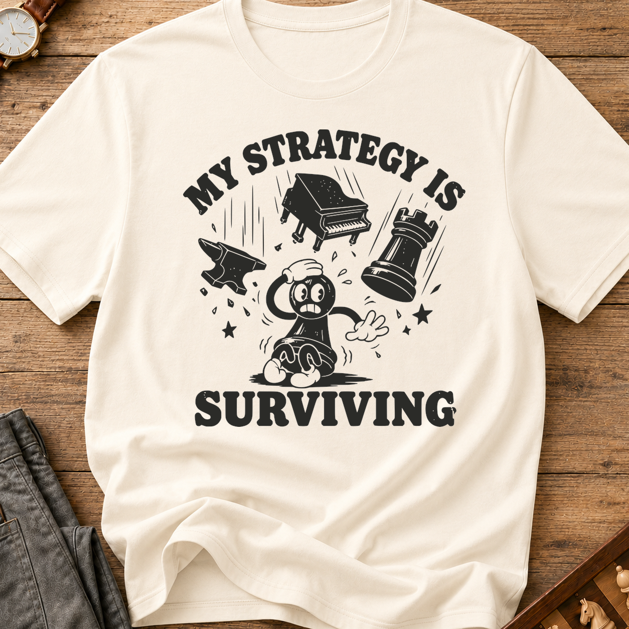 My Strategy Is Surviving T-Shirt