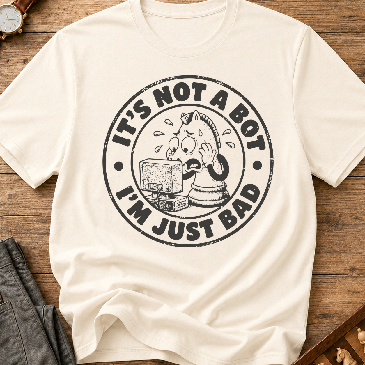 Not A Bot Just Bad T-Shirt