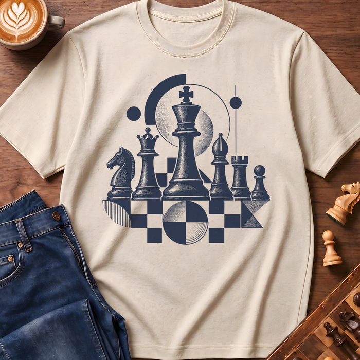 Geometric Chess Ensemble T-Shirt