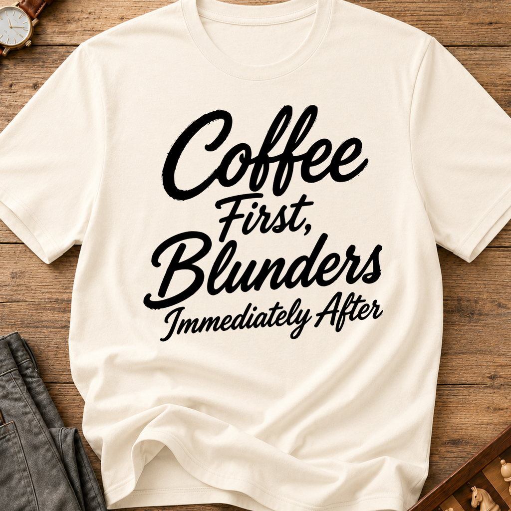 Coffee First Blunders Immediately After T-Shirt