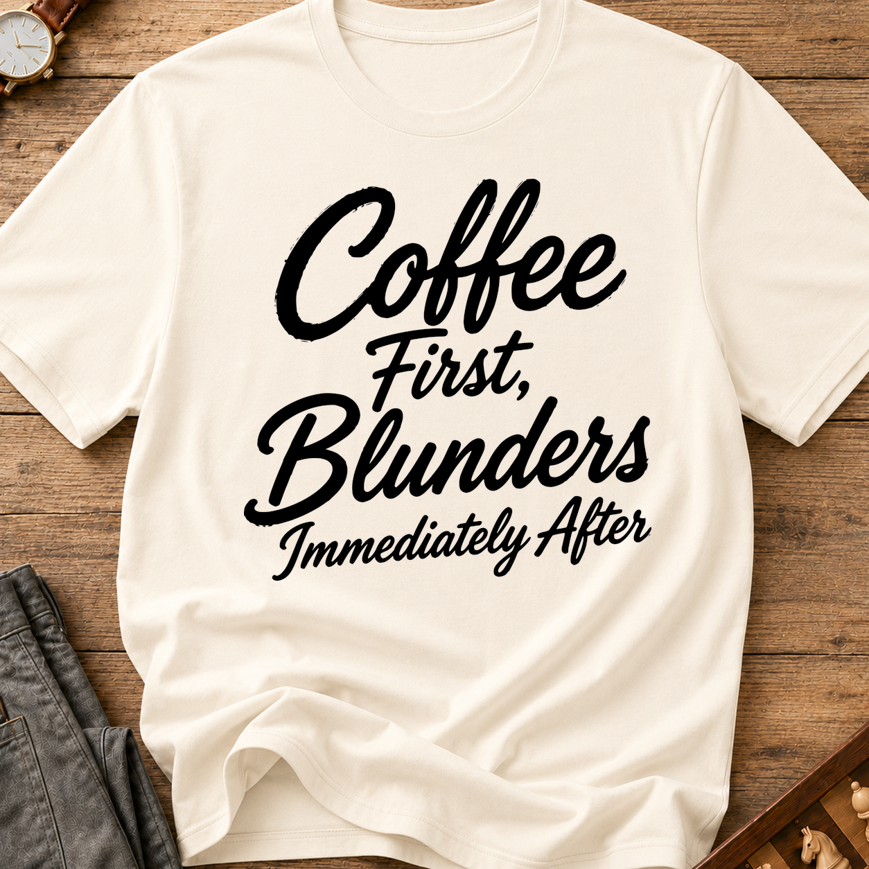Coffee First Blunders Immediately After T-Shirt