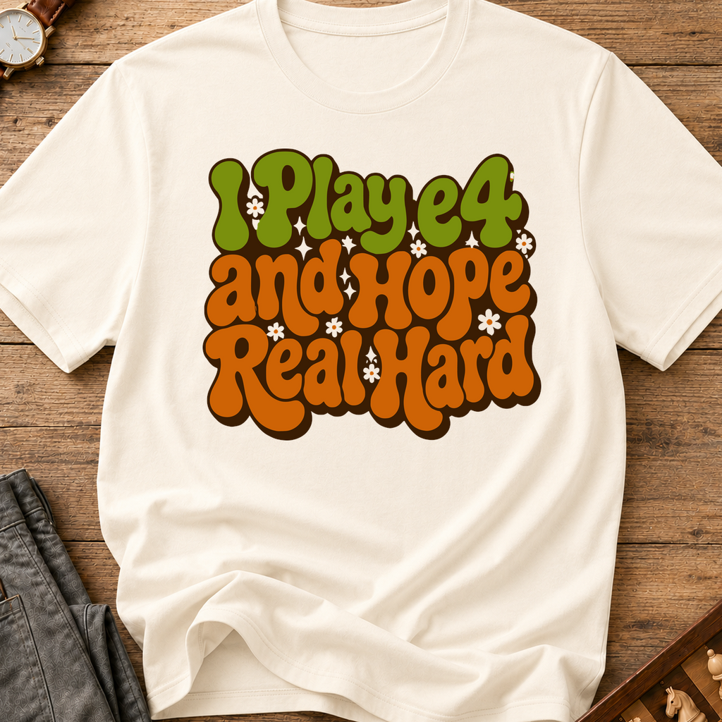 I Play e4 And Hope Real Hard T-Shirt