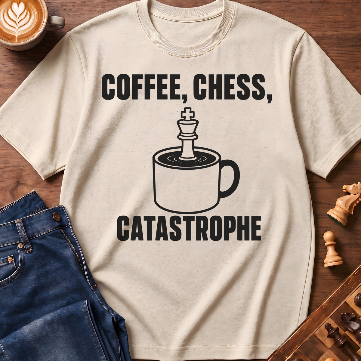 Coffee Chess Catastrophe T-Shirt
