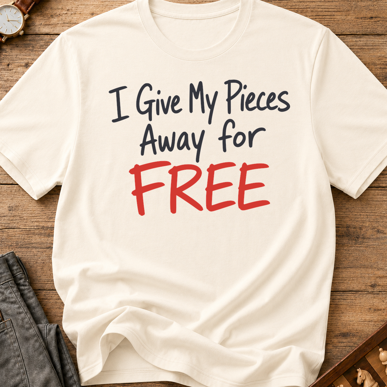 I Give My Pieces Away Free T-Shirt
