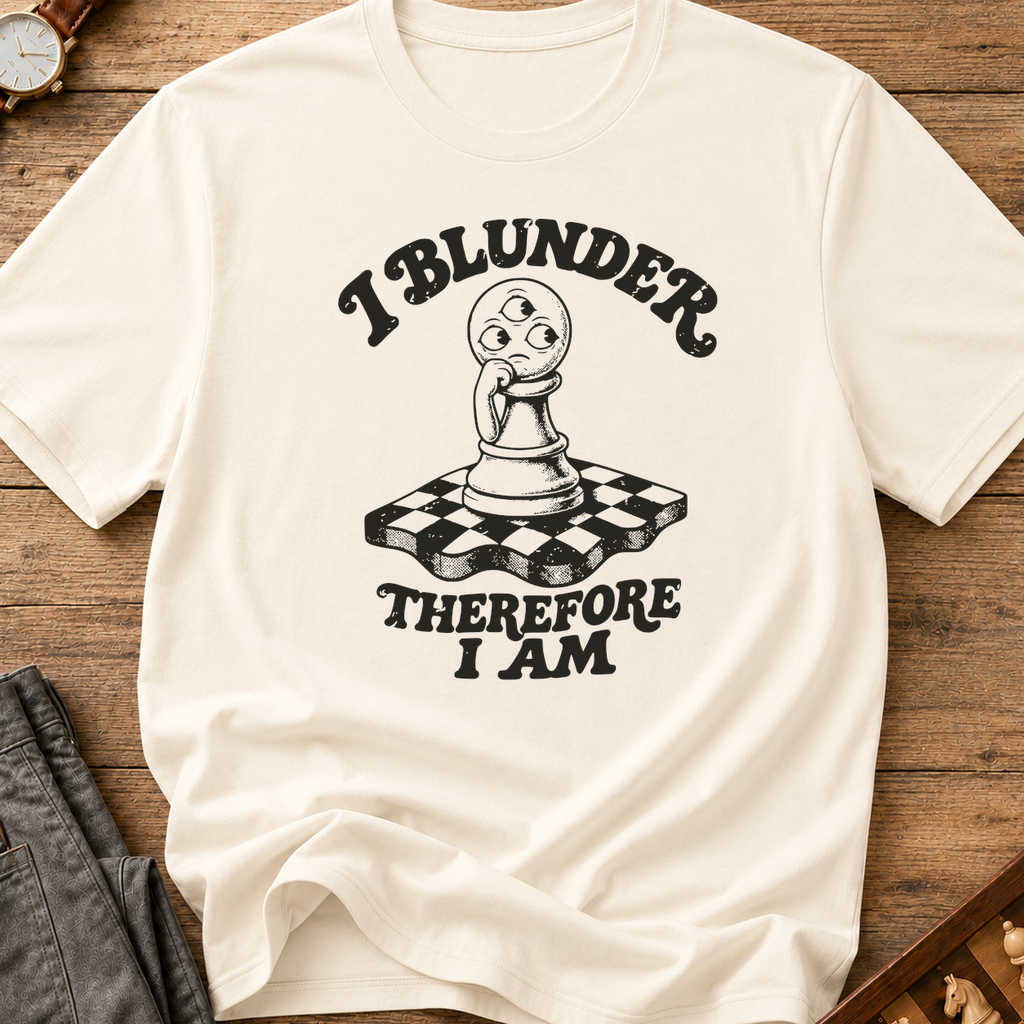 I Blunder Therefore I Am T-Shirt