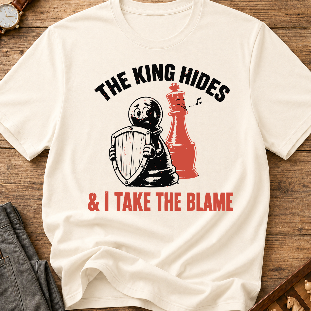 The King Hides I Take Blame T-Shirt