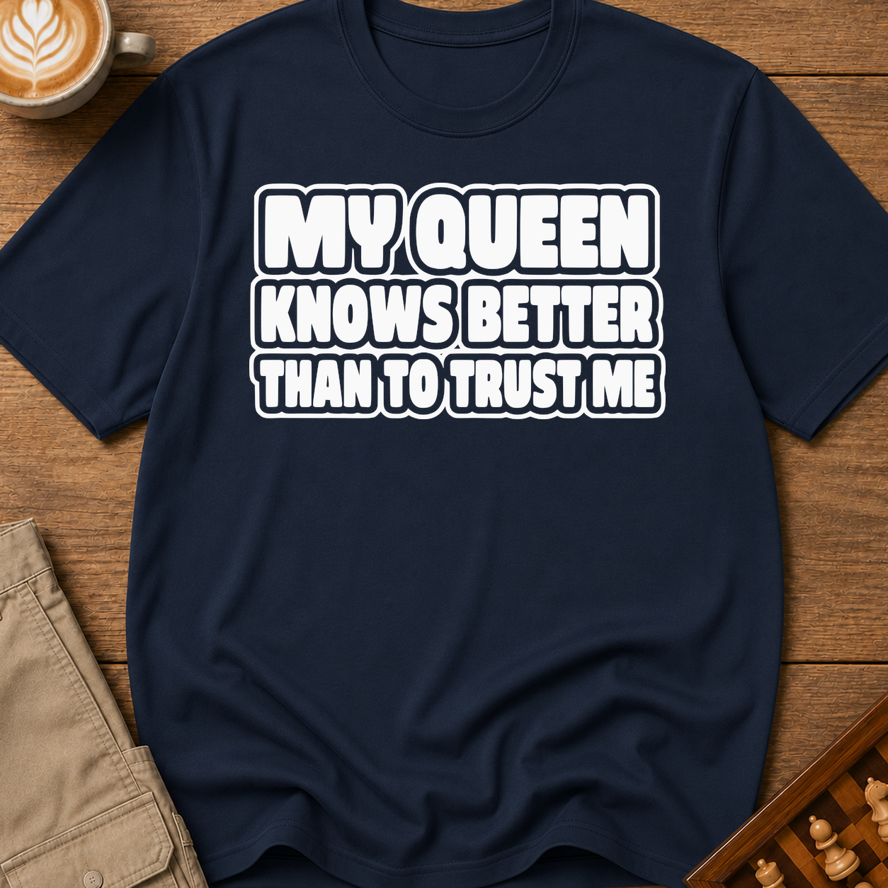 My Queen Knows Better Than To Trust Me T-Shirt