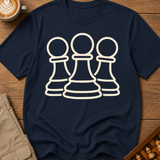 Pawn Trio Outline T-Shirt