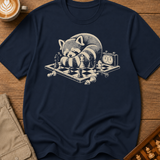 Raccoon At The Board T-Shirt