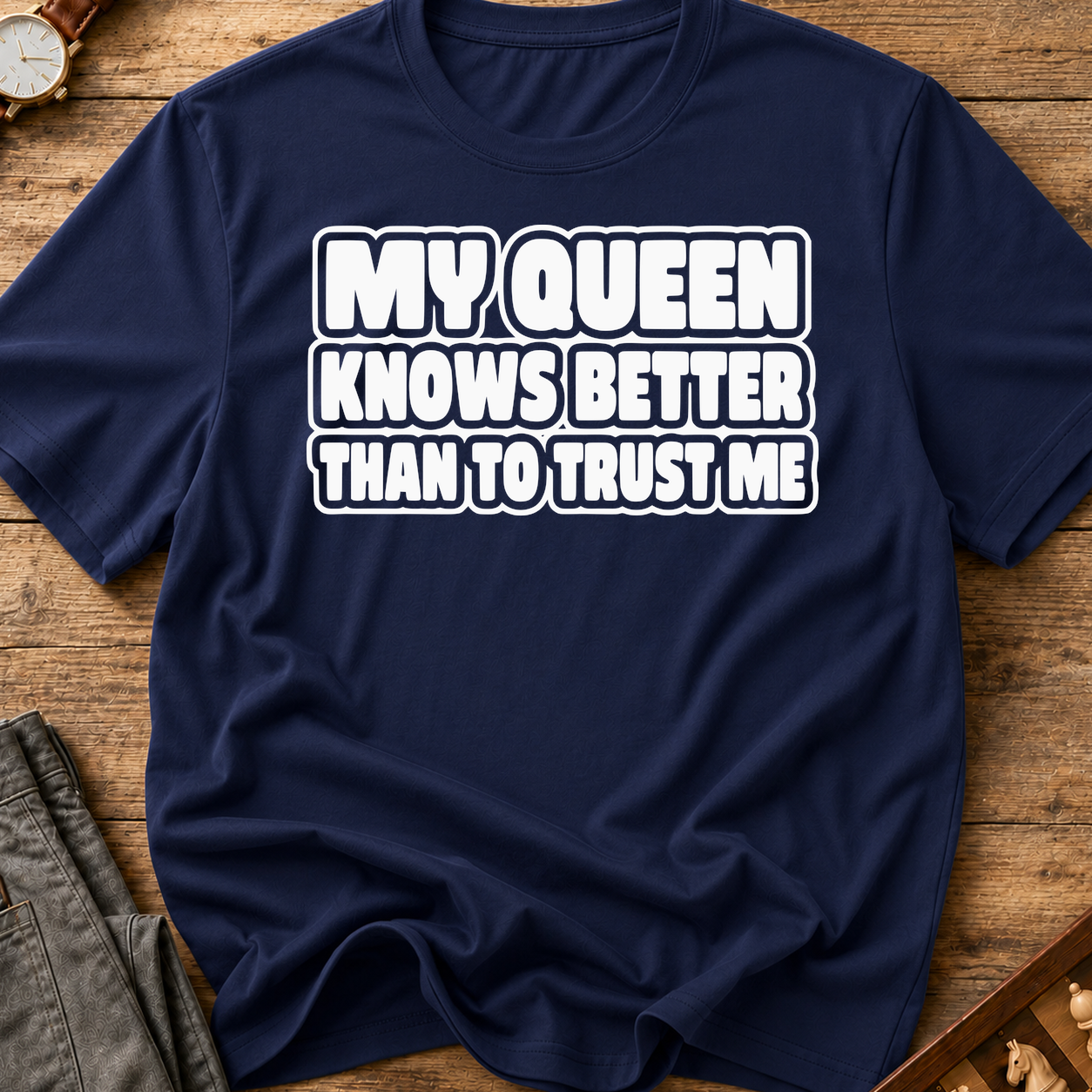 My Queen Knows Better Than To Trust Me T-Shirt