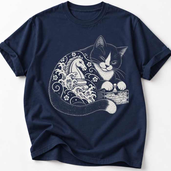 Tattooed Chess Cat T-Shirt