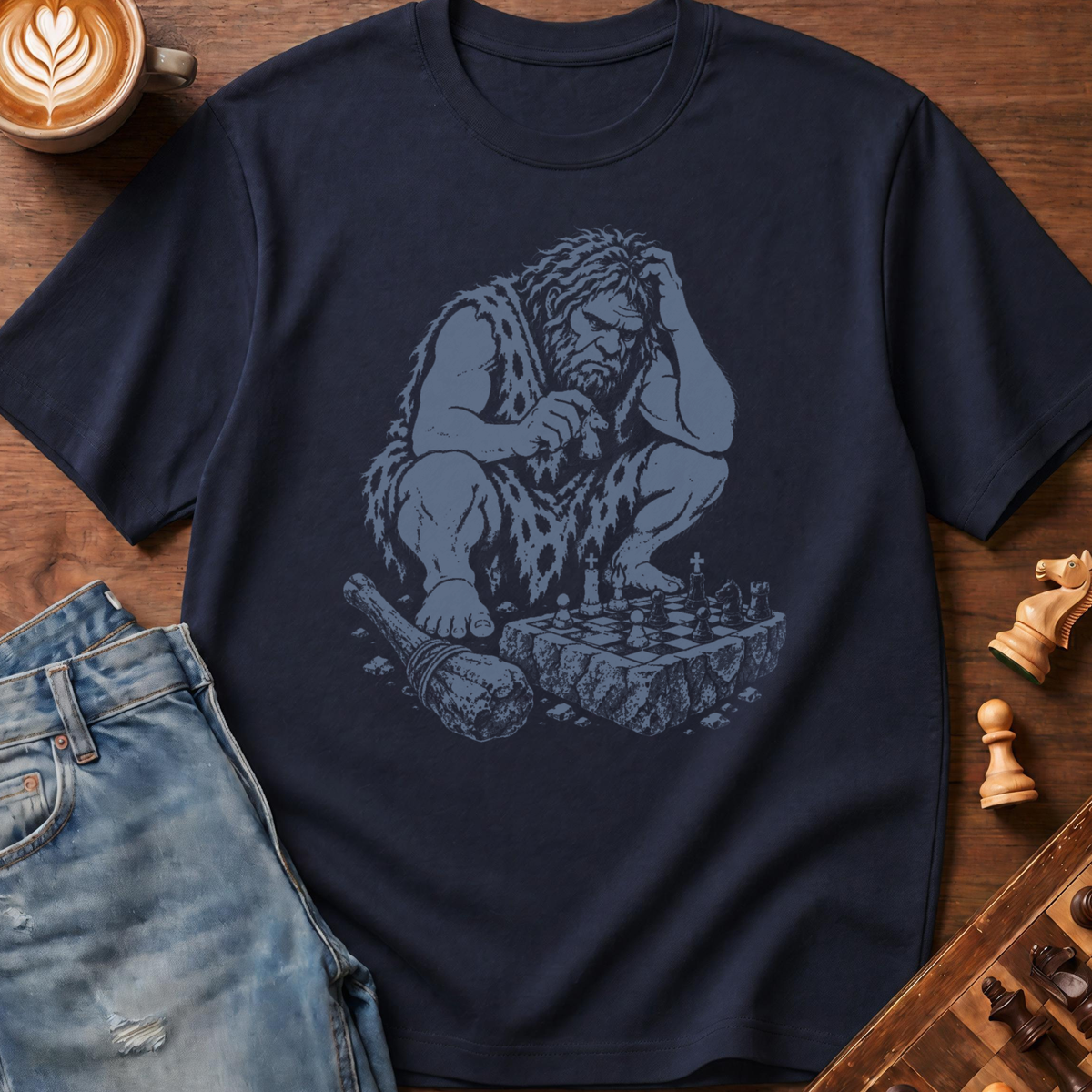 Caveman Chess Theory T-Shirt