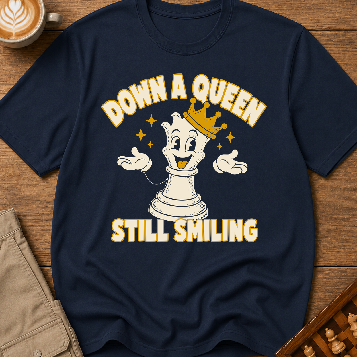Down A Queen Still Smiling T-Shirt