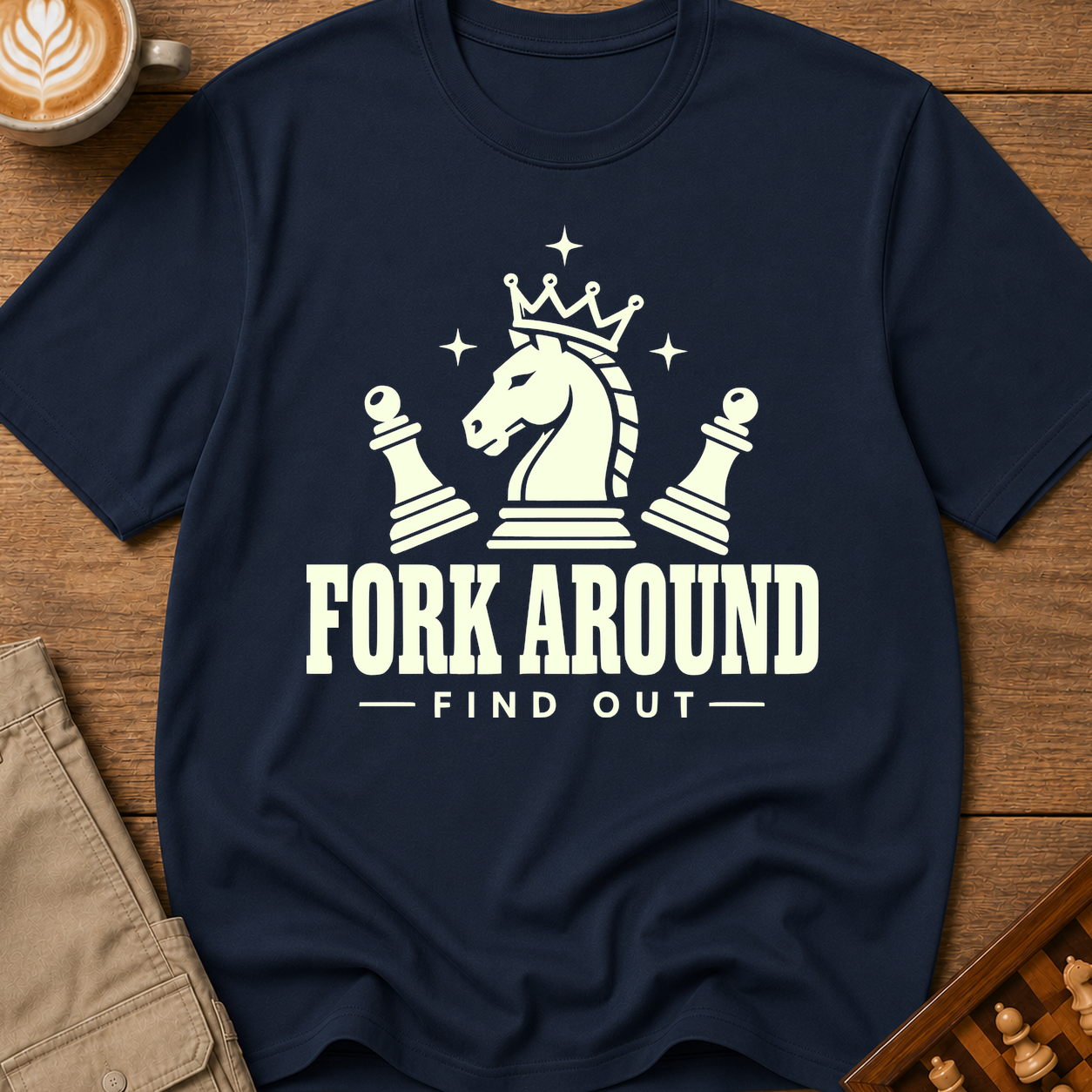 Fork Around Knight T-Shirt