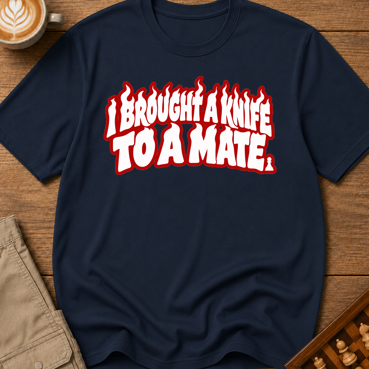 I Brought A Knife To A Mate T-Shirt