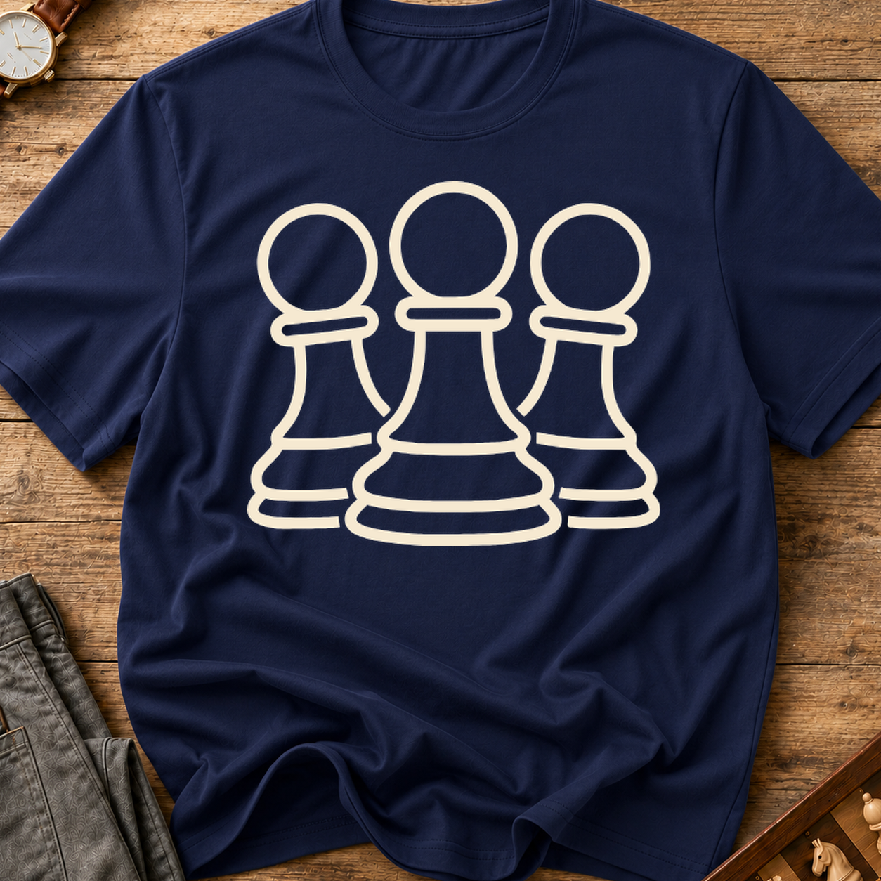 Pawn Trio Outline T-Shirt