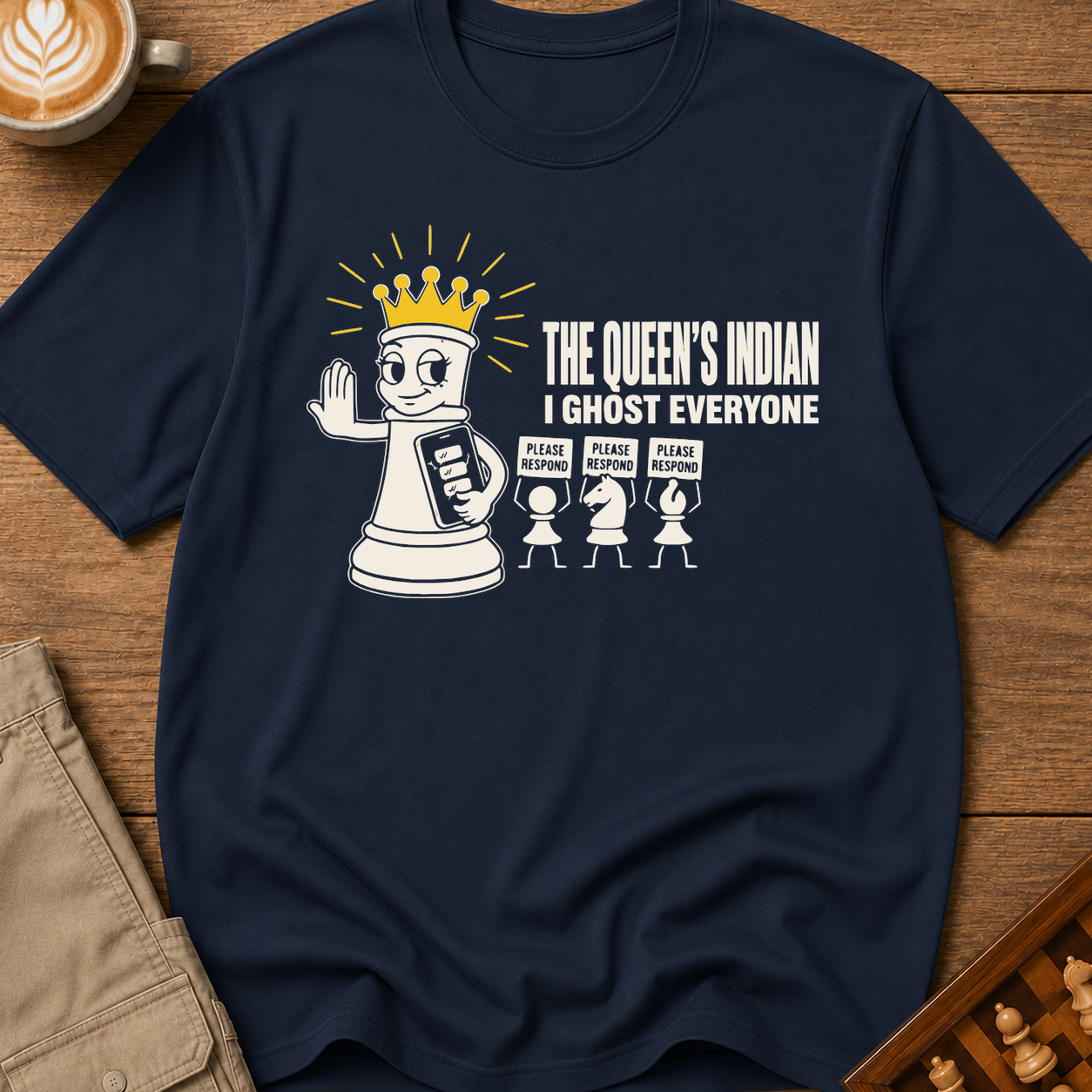 The Queen's Indian I Ghost Everyone T-Shirt