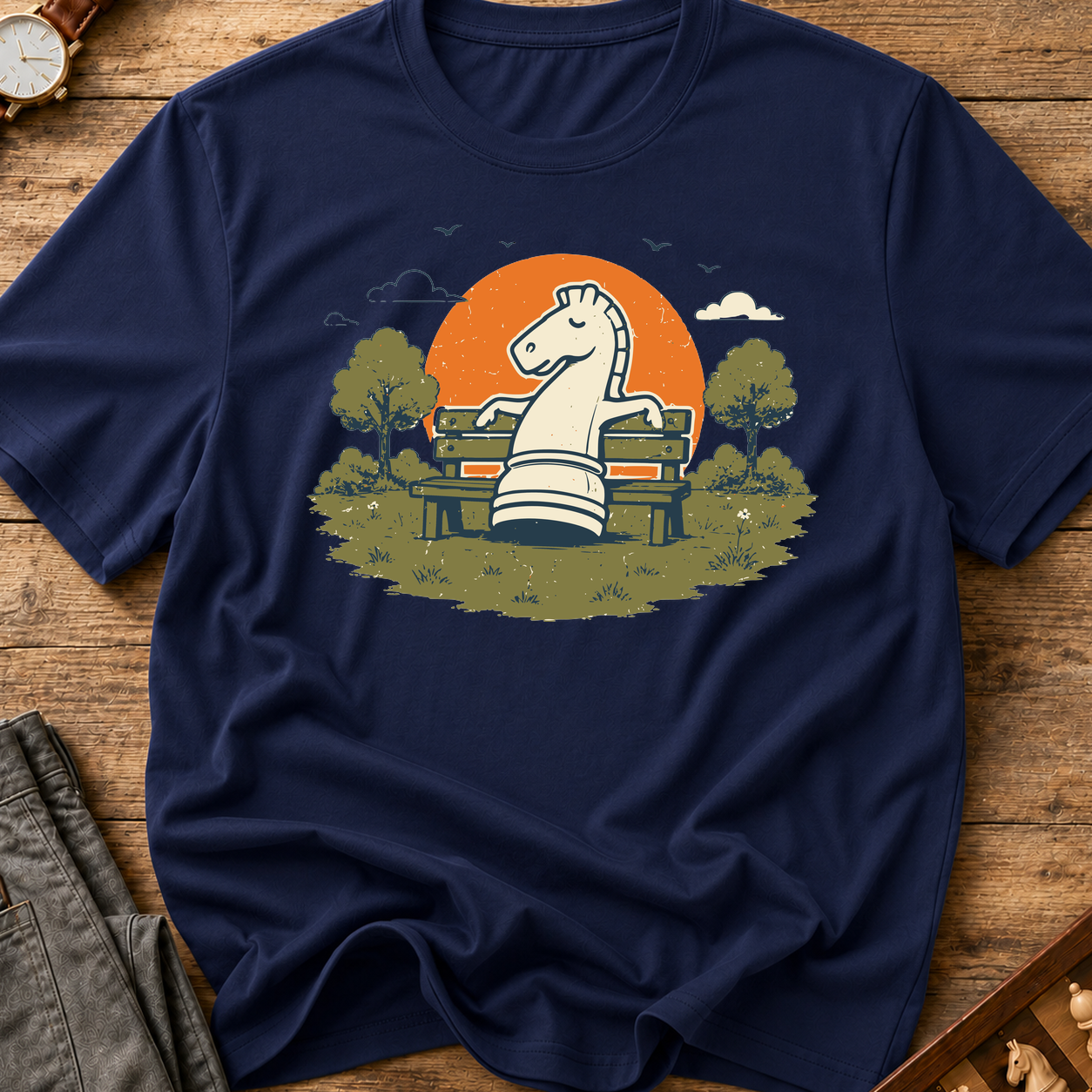 Knight On A Park Bench T-Shirt