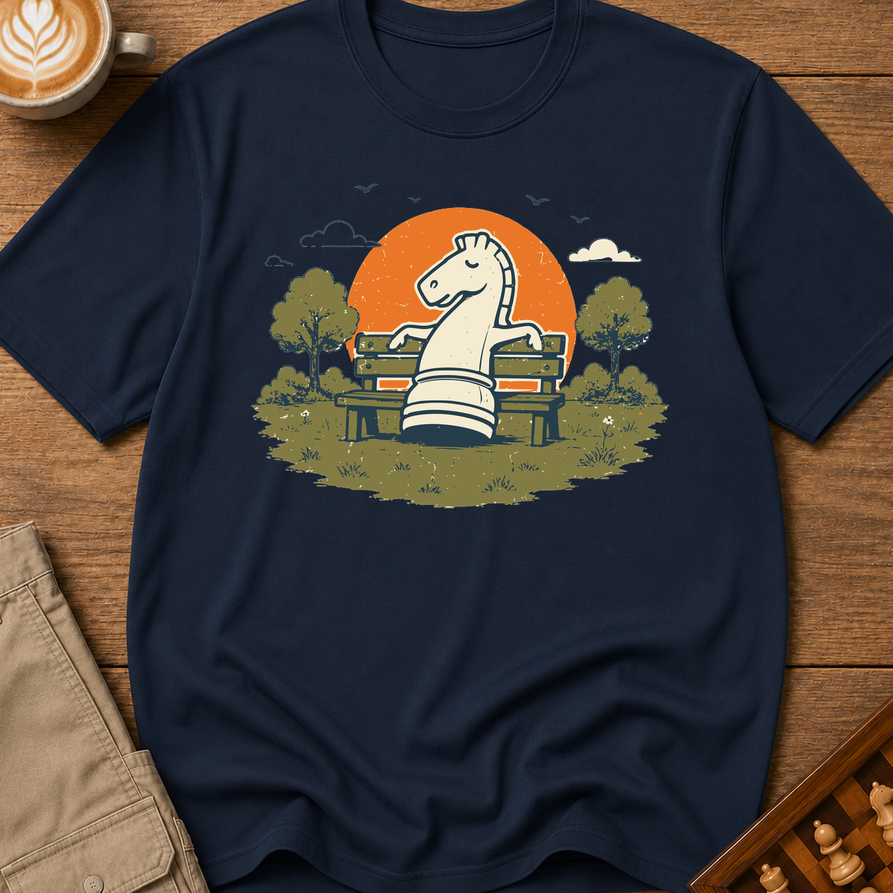 Knight On A Park Bench T-Shirt
