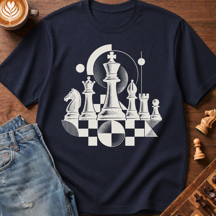 Geometric Chess Ensemble T-Shirt