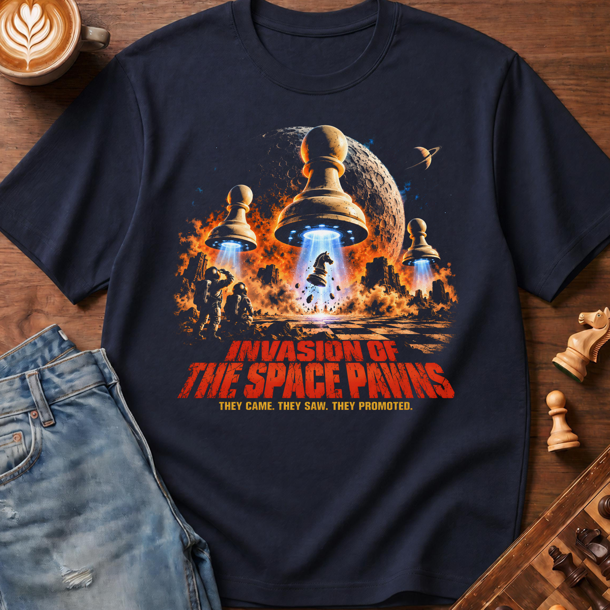 Space Pawn Invasion T-Shirt