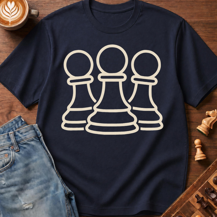 Pawn Trio Outline T-Shirt