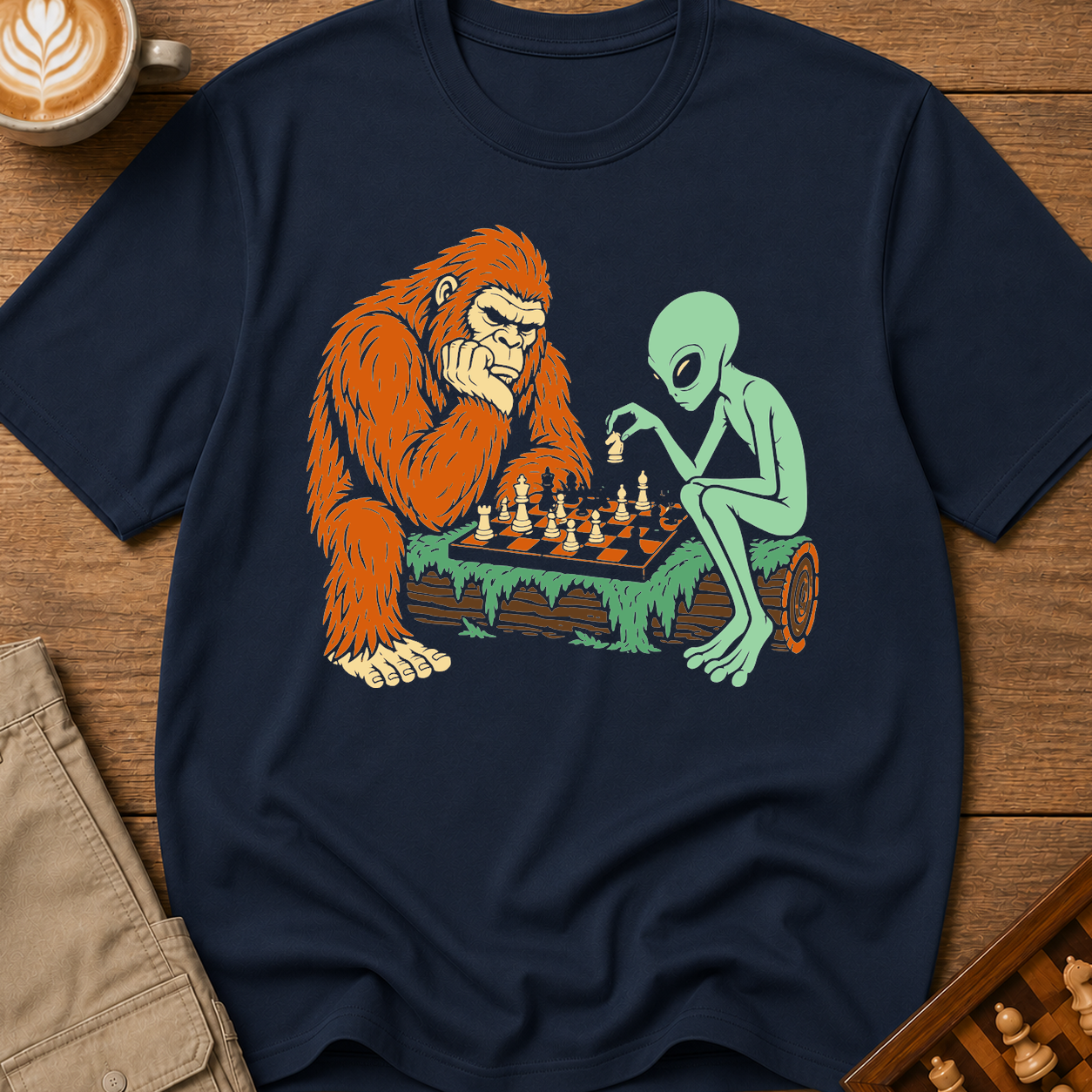 Bigfoot vs Alien T-Shirt