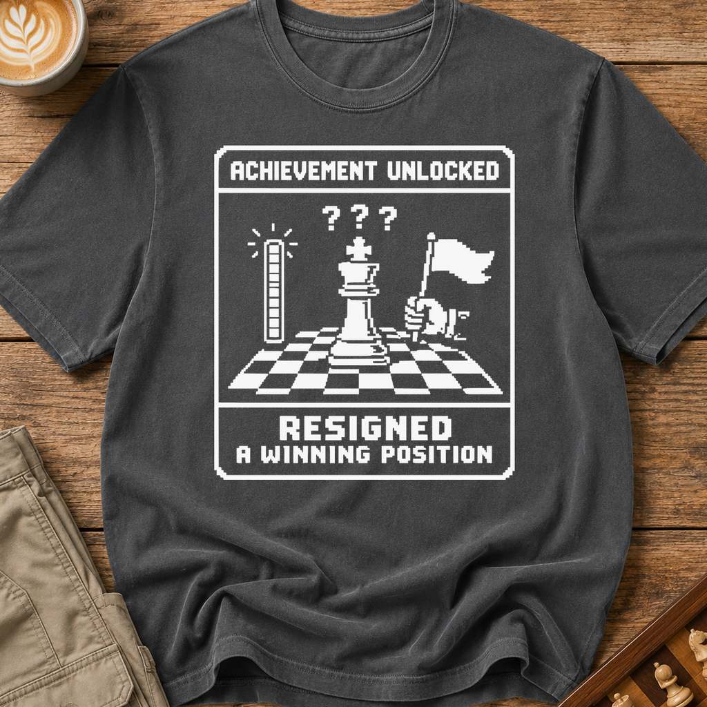 Achievement Unlocked Resigned A Winning Position T-Shirt