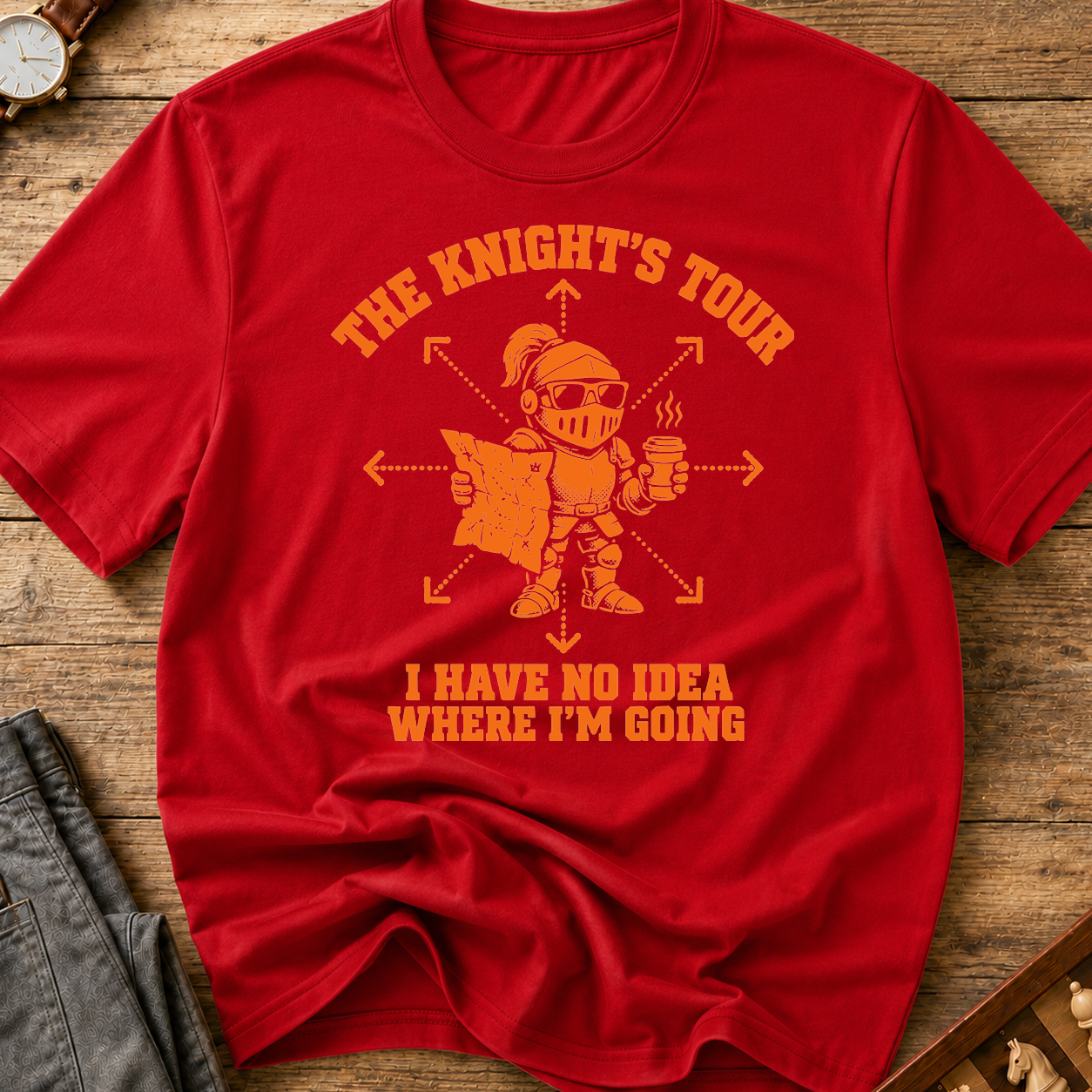 The Knight's Tour I Have No Idea Where I'm Going T-Shirt