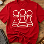 Pawn Trio Outline T-Shirt