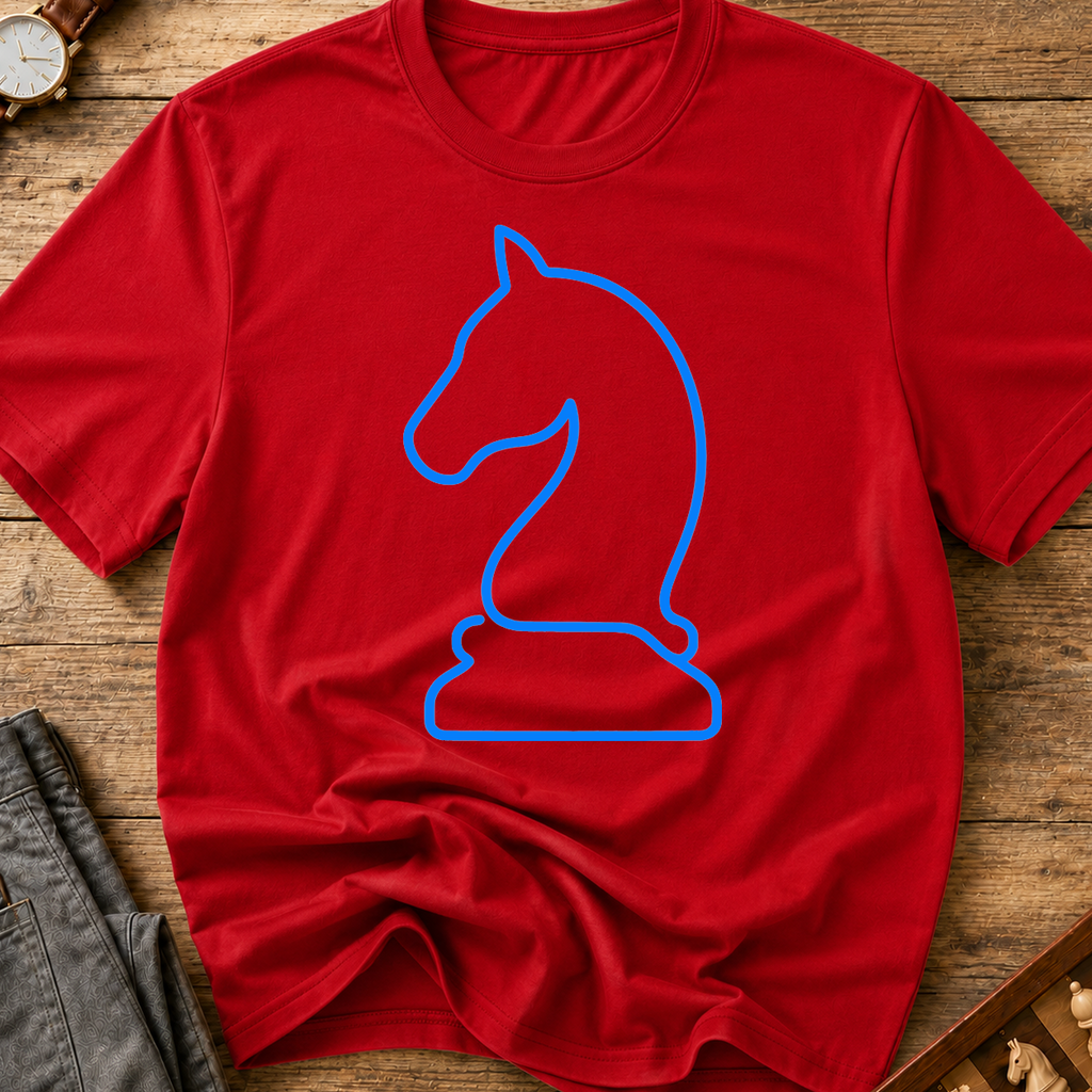 Knight Blue Outline T-Shirt