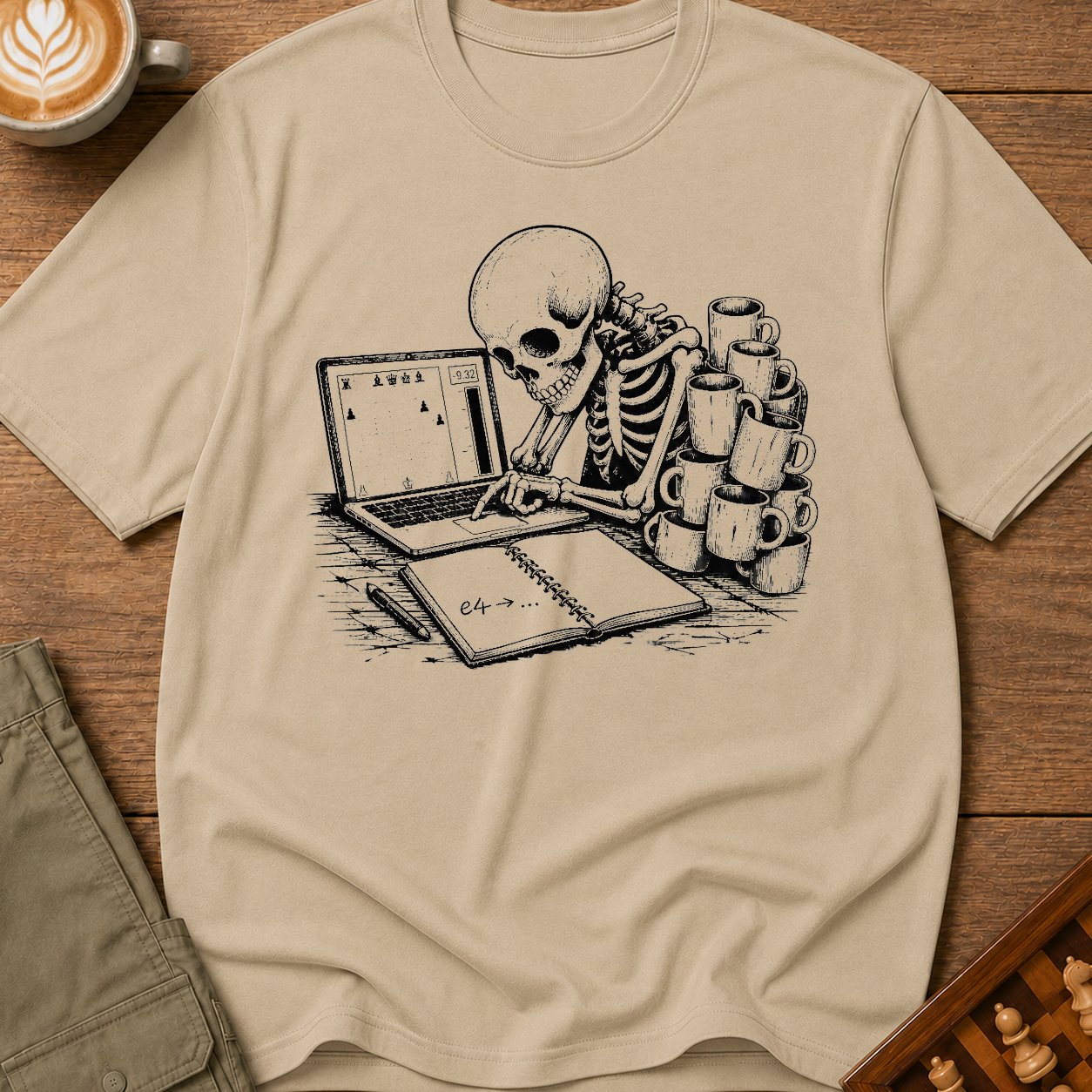 Caffeine And Checkmate T-Shirt