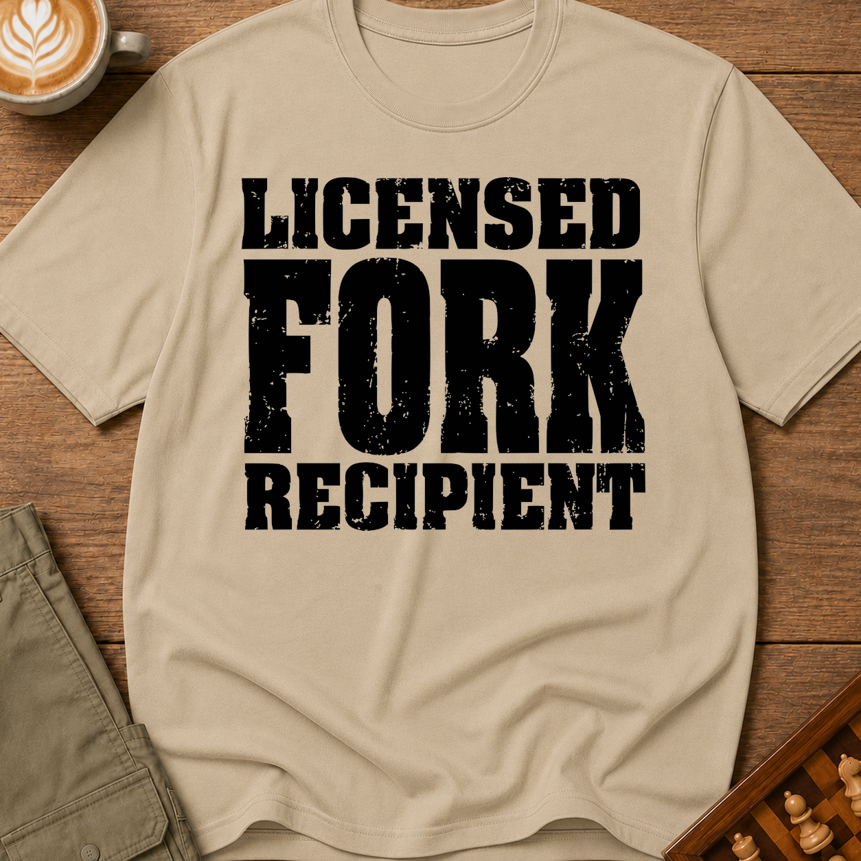 Licensed Fork Recipient T-Shirt