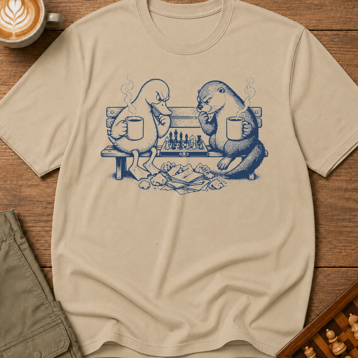 Coffee And Chess Critters T-Shirt