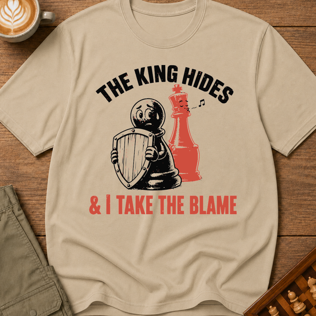 The King Hides I Take Blame T-Shirt