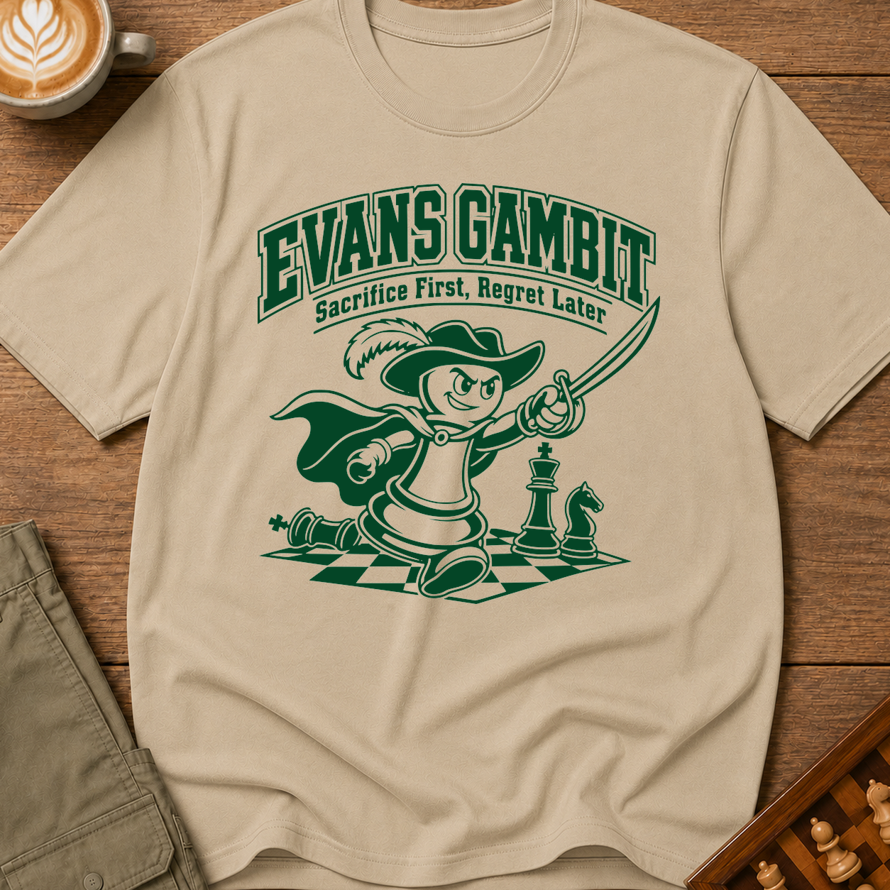 Evans Gambit Musketeer T-Shirt