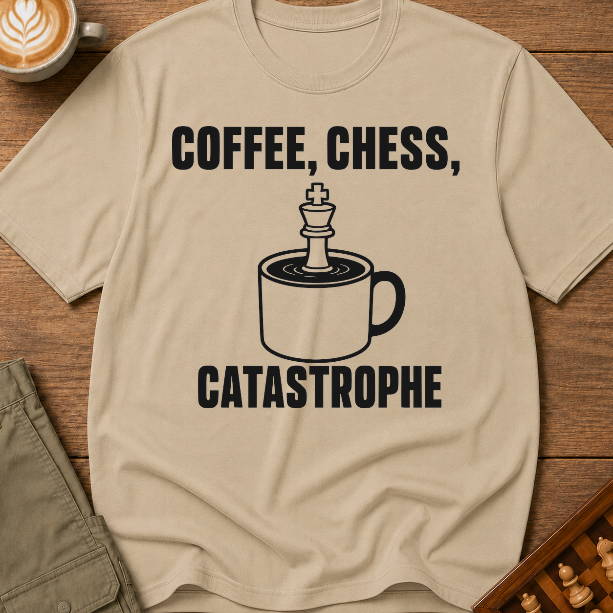 Coffee Chess Catastrophe T-Shirt