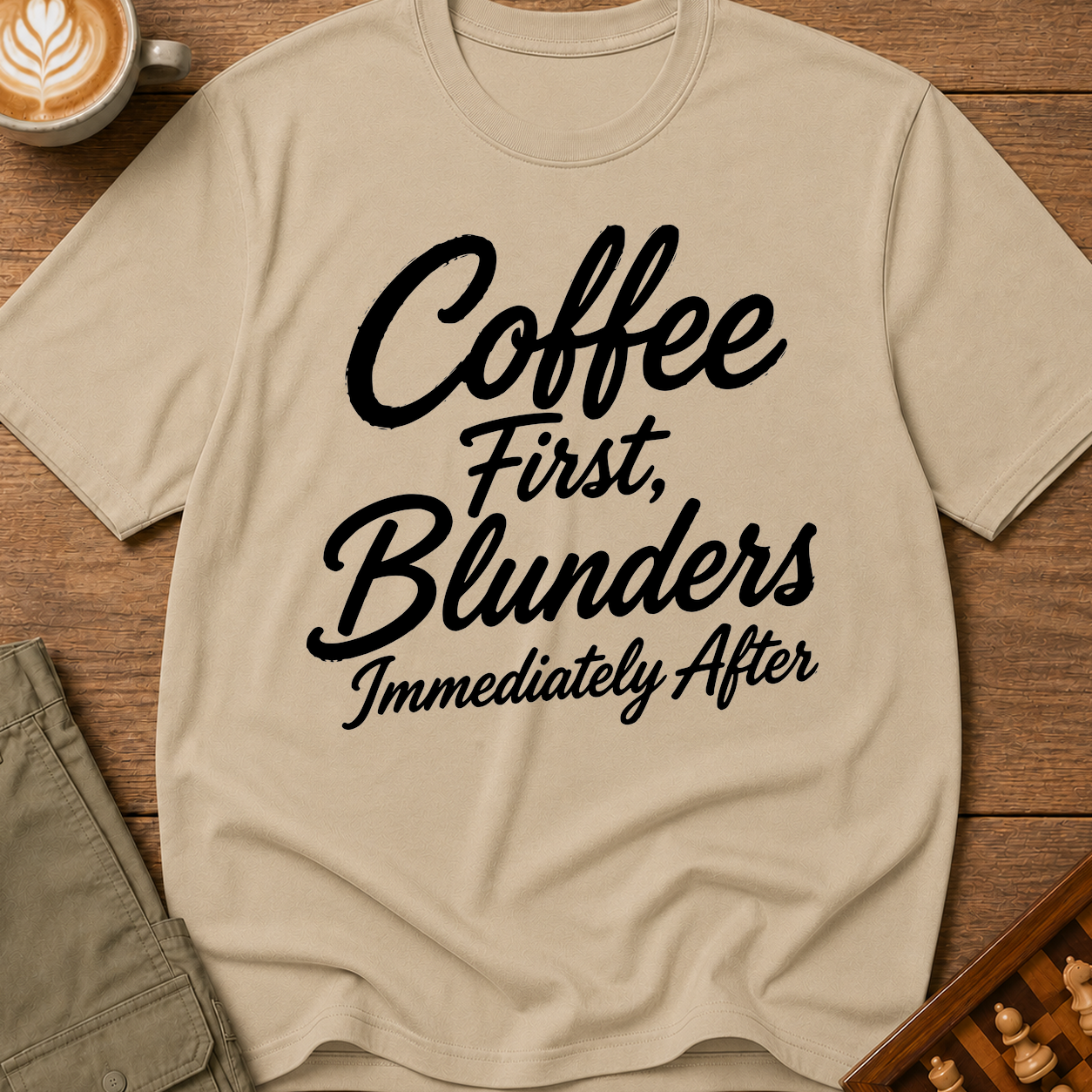 Coffee First Blunders Immediately After T-Shirt
