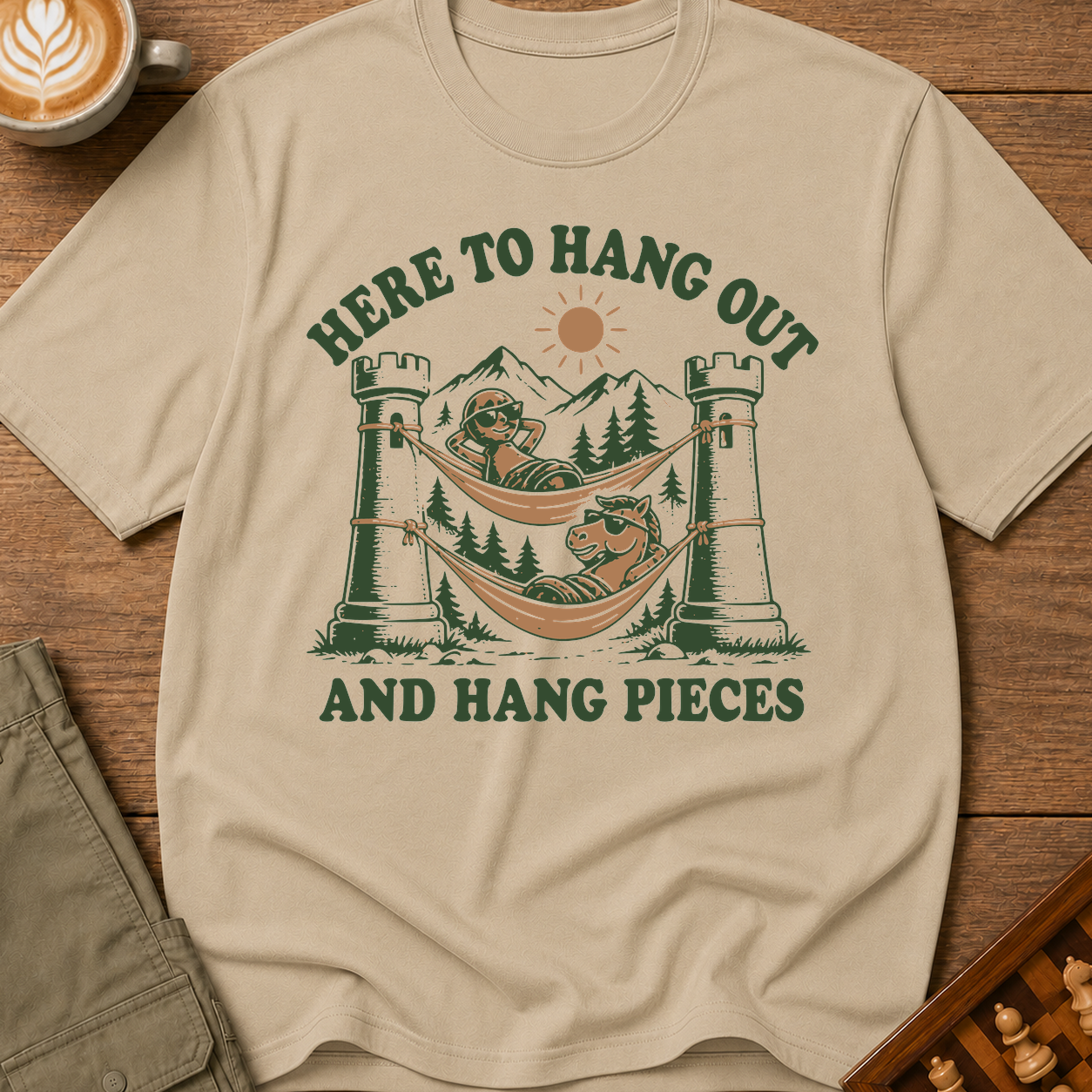 Here To Hang Out And Hang Pieces T-Shirt