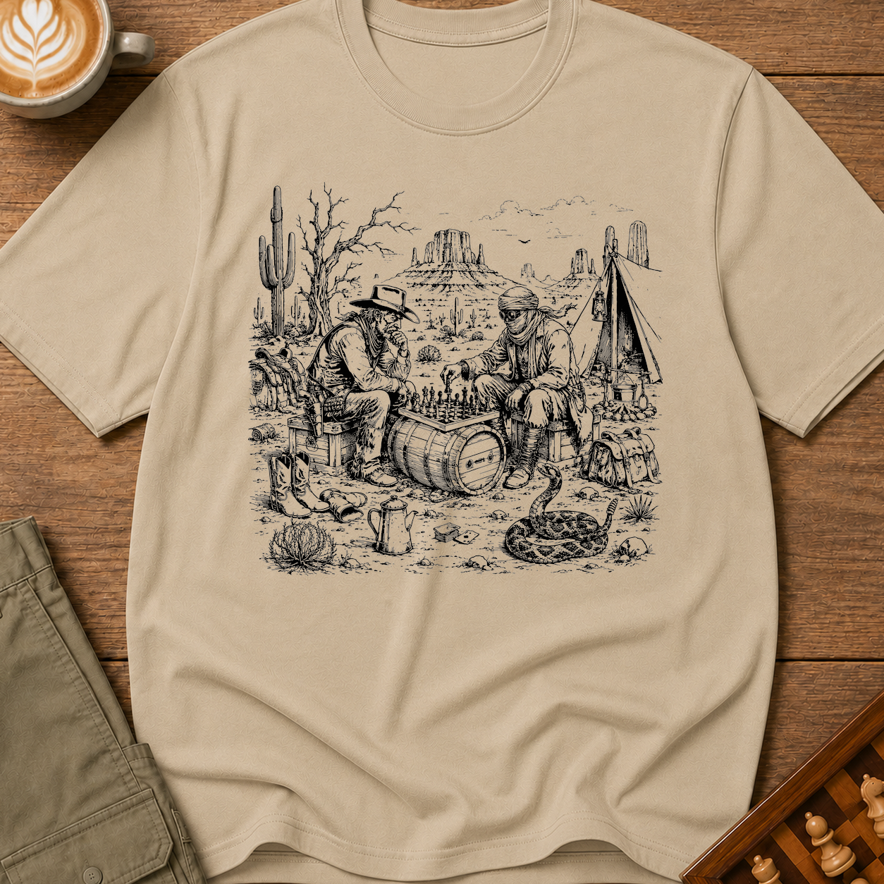 Wild West Chess T-Shirt