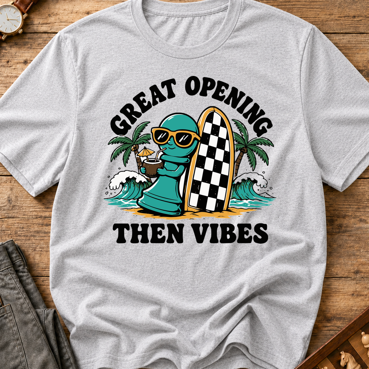 Beach Day Chess Piece T-Shirt