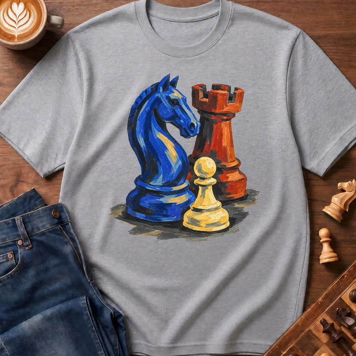 Cobalt Chess Trio T-Shirt