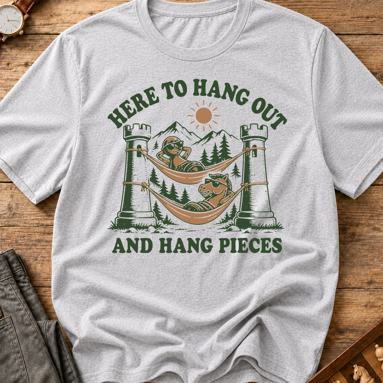 Here To Hang Out And Hang Pieces T-Shirt