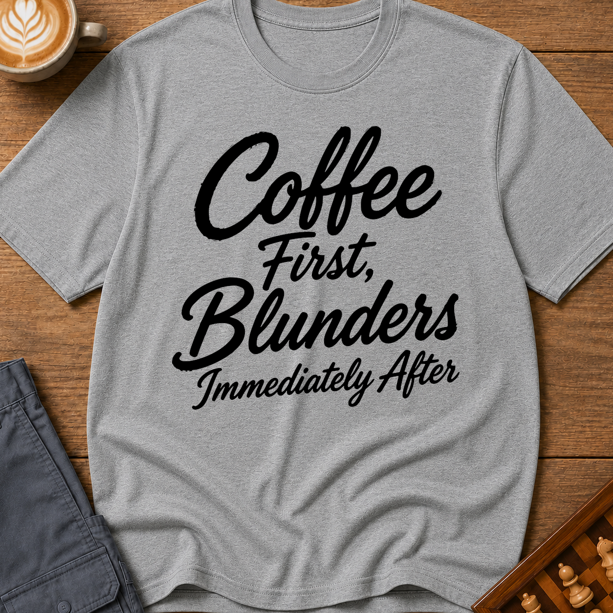 Coffee First Blunders Immediately After T-Shirt