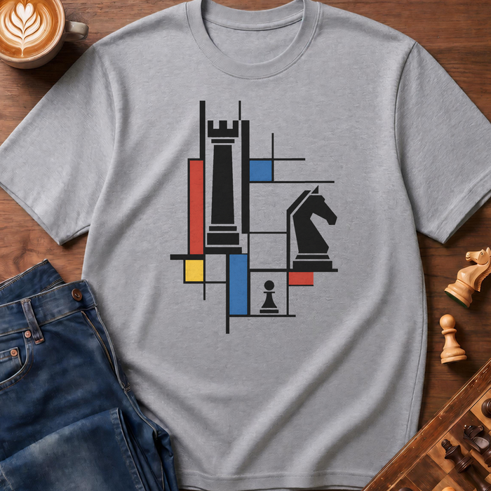 De Stijl Chess T-Shirt