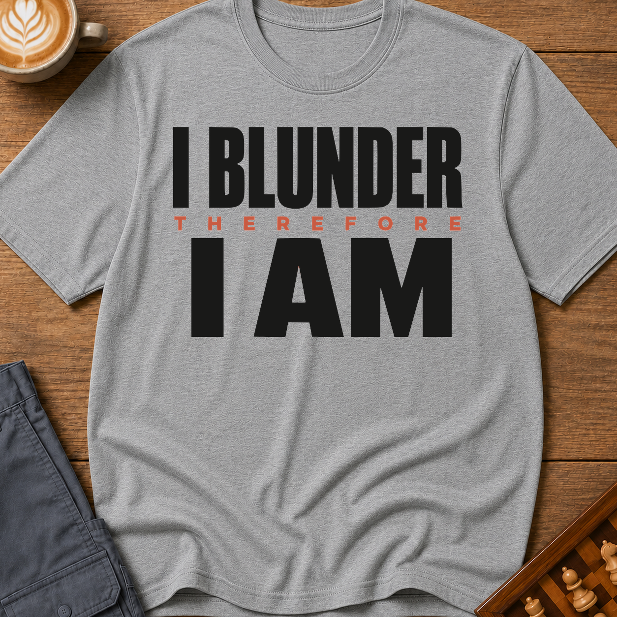 I Blunder Therefore I Am Bold T-Shirt