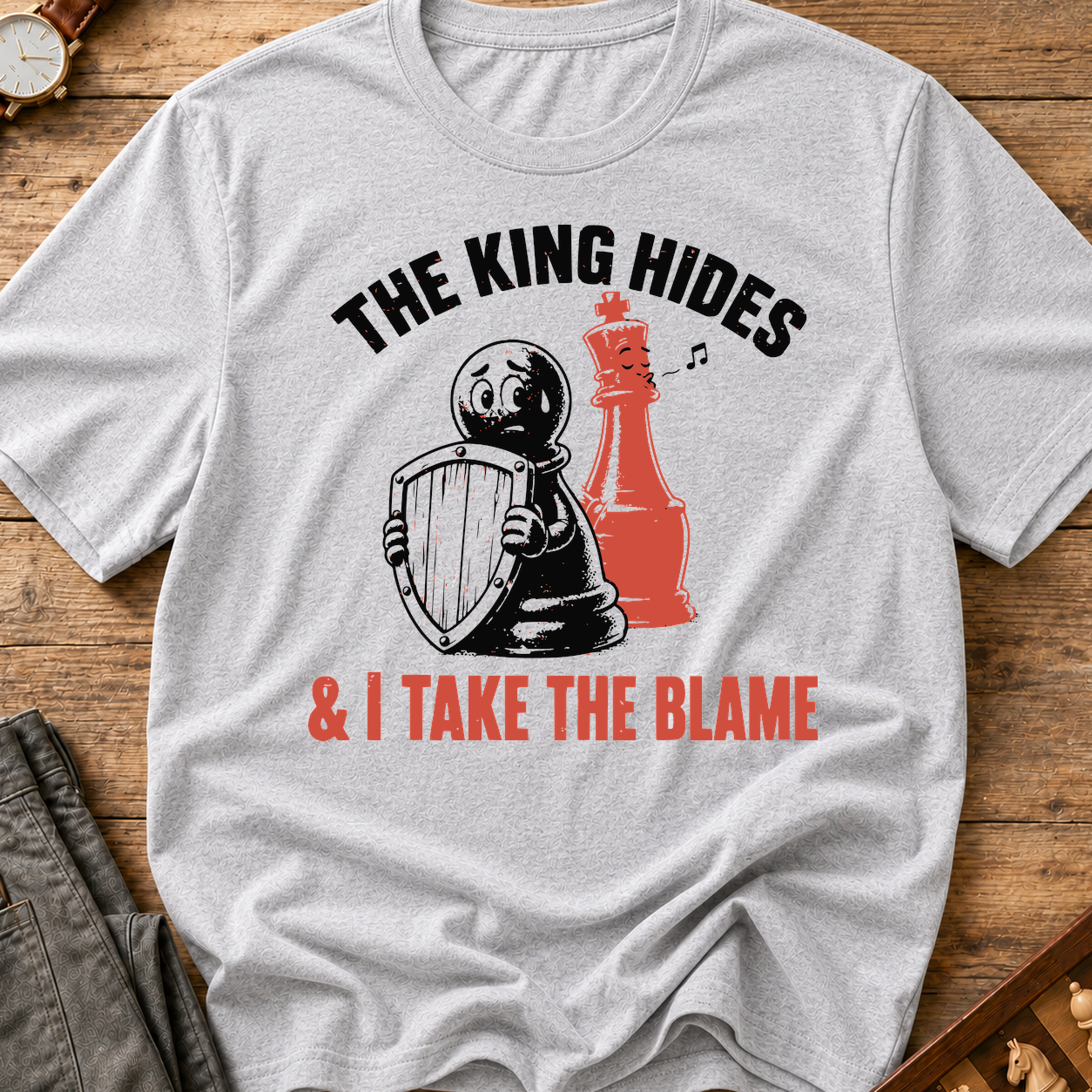 The King Hides I Take Blame T-Shirt